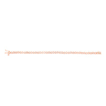 Load image into Gallery viewer, 1/5 Carat Diamond Heart 18cm Bracelet in Rose Gold Plated Silver