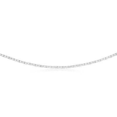 0.95 Carat Diamond Fancy Necklace in Sterling Silver