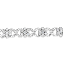 Load image into Gallery viewer, 1/2 Carat Diamond Tennis Bracelet in Sterling Silver