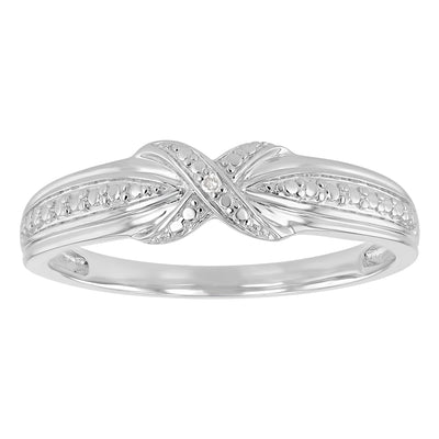 1 Diamond Dress Ring in Sterling Silver