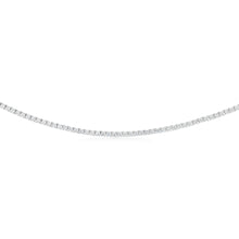 Load image into Gallery viewer, Luminesce Lab Grown 10 Carat Adjustable Tennis Necklace in Sterling Silver