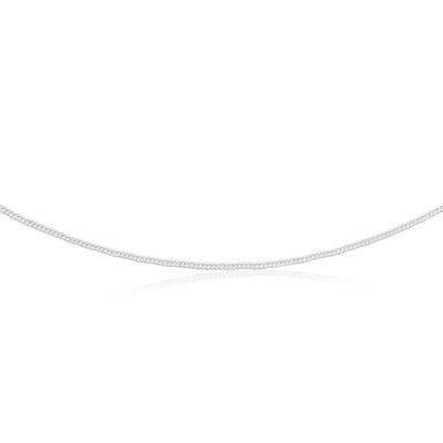 Sterling Silver 50cm 40 Gauge Double Curb Chain