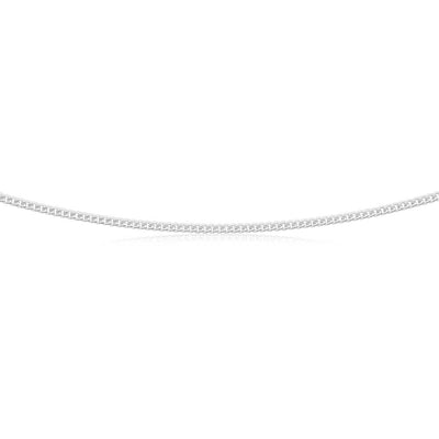 Sterling Silver 60 Gauge Curb Dicut 70cm Chain