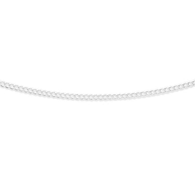 Sterling Silver Curb 100 Gauge 45cm Chain