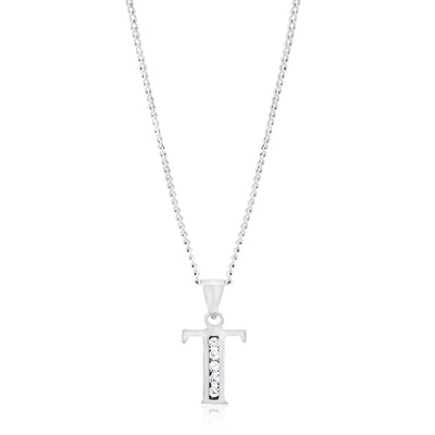 Sterling Silver Cubic Zirconia  Initial