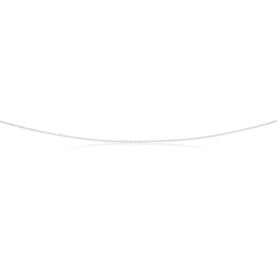 Sterling Silver 18 Gauge 45cm Singapore Chain