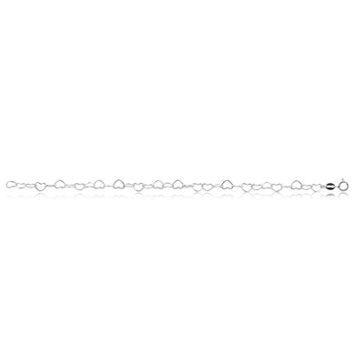 Sterling Silver Multi Heart Intertwined Bracelet