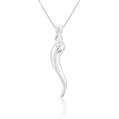 Sterling Silver Horn of Plenty Pendant