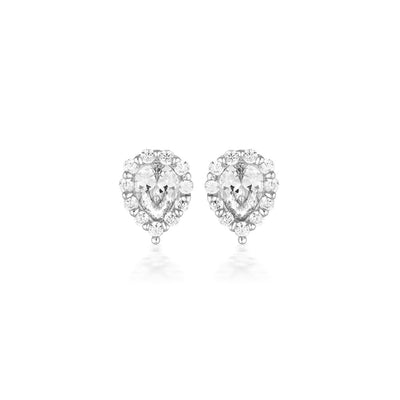 Georgini Sterling Silver Sirconia Monaco Stud Earrings