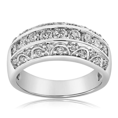 Luminesce Lab Grown 1 Carat Diamond Dress Ring in Sterling Silver