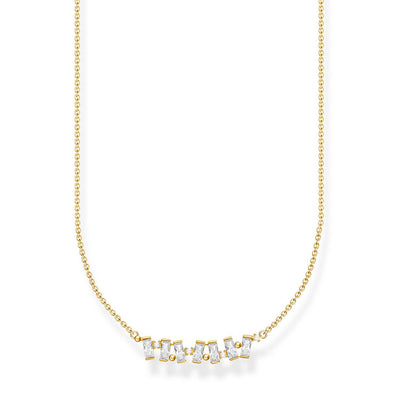 Thomas Sabo Gold Plated Sterling Silver Dancing Cubic Zirconia 38-42 cm Chain