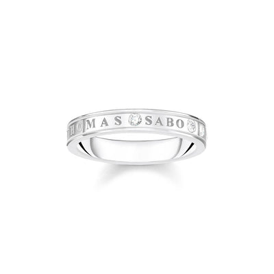 Thomas Sabo Sterling Silver Sparkling Circle T S Since 1984  Ring