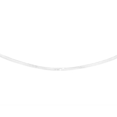 Sterling Silver Herringbone 37+5cm Chain