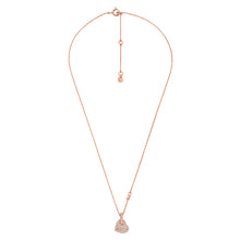 Load image into Gallery viewer, Michael Kors Rose Gold Plated Sterling Silver Pave Heart Pendant On Chain