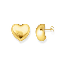 Load image into Gallery viewer, Thomas Sabo Gold Plated Sterling Silver Bold Heart Stud Earrings