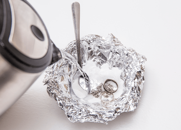 How to clean silver 2025 that has turned copper