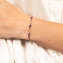Load image into Gallery viewer, 10 Amethyst Bracelet in Sterling Silver