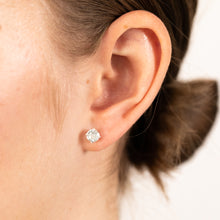 Load image into Gallery viewer, Sterling Silver Natural Blue Topaz 5mm Stud Earrings