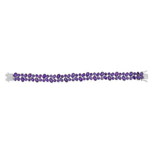 Load image into Gallery viewer, 30 Carat Amethyst bracelet 19cm in Sterling Silver