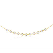 Load image into Gallery viewer, 24 Carat White Topaz Necklace 45cm in Gold Plated Silver