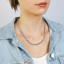 Load image into Gallery viewer, 41.8 Carat Blue Topaz Necklace 45cm in Sterling Silver