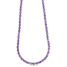 Load image into Gallery viewer, 32.8 Carat Amethyst Necklace 45cm in Sterling Silver
