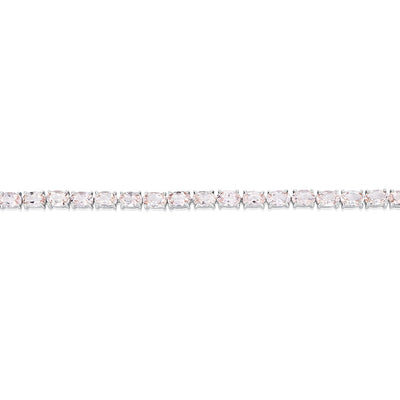 12 Carat Morganite Bracelet 18cm in Sterling Silver