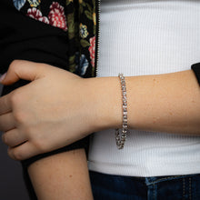 Load image into Gallery viewer, 12 Carat Morganite Bracelet 18cm in Sterling Silver