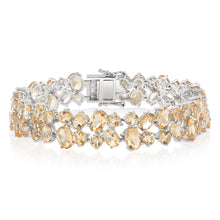 Load image into Gallery viewer, 30 Carat Citrine bracelet 19cm in Sterling Silver
