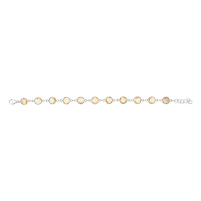 20 Carats Citrine Bracelet in Sterling Silver