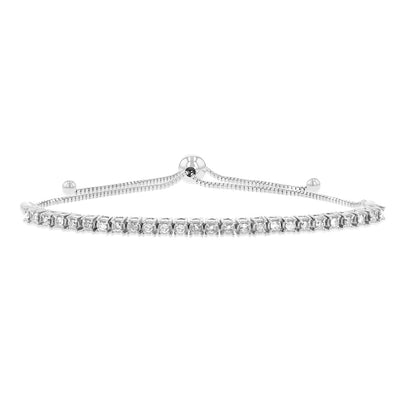 Siver 1/2 Carat Diamond Tennis Bracelet