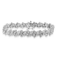 Load image into Gallery viewer, Sterling Silver 1 Carat Diamond 20cm Bracelet