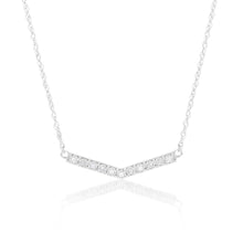 Load image into Gallery viewer, Silver 1/10 Carat Diamond 43.5cm Chain