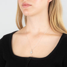 Load image into Gallery viewer, Sterling Silver With Diamond Star Shape Pendant On 45cm Chain