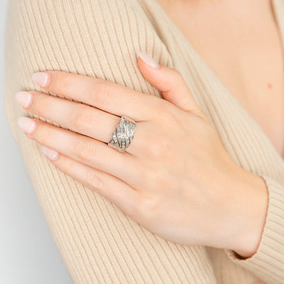 Sterling Silver 1/2 Carat Diamond Ring