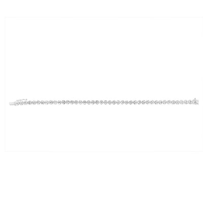 1/6 Carat Diamond Tennis Bracelet 18cm in Sterling Silver with 43 Diamonds