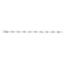 Load image into Gallery viewer, Sterling Silver 1/4 Carat Diamond 18cm Bracelet Set With 39 Diamonds