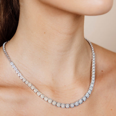 1/3 Carat Diamond Chain in Sterling Silver