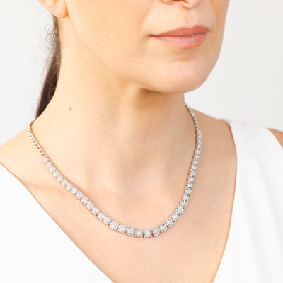 1/3 Carat Diamond Chain in Sterling Silver