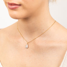 Load image into Gallery viewer, Gold Plated Sterling Silver Double Heart 0.05Ct Diamond Pendant