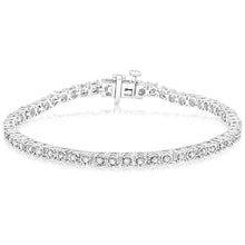Load image into Gallery viewer, Sterling Silver 0.45 Carat Diamond 18cm Tennis Bracelet with Brilliant Cut Diamonds