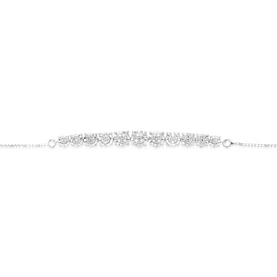 Sterling Silver 1/10 Carat Diamond Slider Bracelet