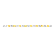 Load image into Gallery viewer, Gold Plated Sterling Silver 1/5 Carat Diamond 18cm Bracelet
