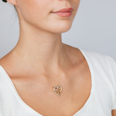 Gold Plated Sterling Silver 1/4 Carat Diamond 