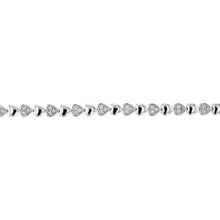 Load image into Gallery viewer, 1/2 Carat Fancy Diamond Bracelet in Sterling Silver 17.5CM
