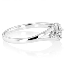 Load image into Gallery viewer, 1 Diamond Dress Ring in Sterling Silver