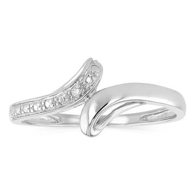 1 Diamond Dress Ring in Sterling Silver