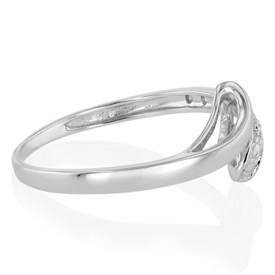 1 Diamond Dress Ring in Sterling Silver