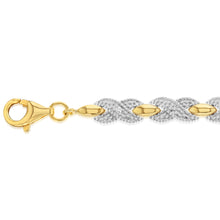 Load image into Gallery viewer, Diamond Tennis Bracelet in Gold Plated Silver