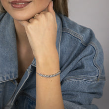 Load image into Gallery viewer, 1/6 Carat Diamond Fancy Bracelet in Sterling Silver